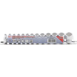 Produktbild für Steckschlüssel BGS-technic 2150 GearLock 13-teilig