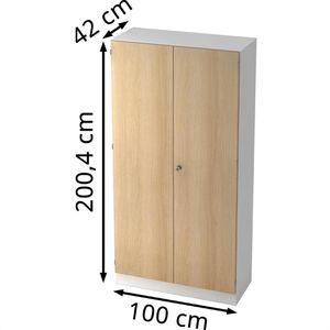 Produktbild für Aktenschrank Hammerbacher Solid 6910, aus Holz