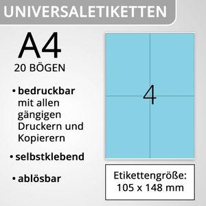 Produktbild für Universaletiketten Herma 4563, Special, blau