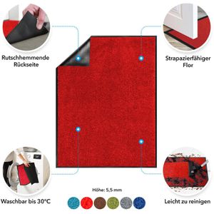 Produktbild für Schmutzfangmatte Floordirekt Monochrom
