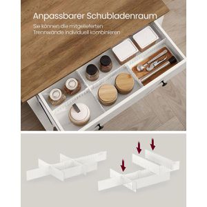 Produktbild für Küchenschrank Vasagle BBK341W02, weiß, (BxH) 80 x 80 cm