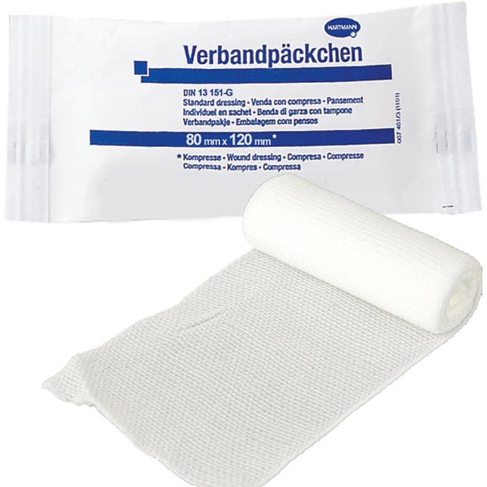 Nobamed Verbandpäckchen DIN 13151 M, steril, 10 x 8cm, 10 Stück – Böttcher  AG