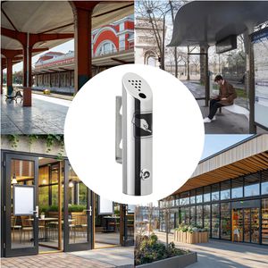 Produktbild für Aschenbecher Böttcher-AG Melbourne, silber, für Outdoor