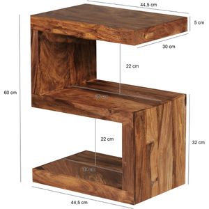 Produktbild für Beistelltisch Wohnling Mumbai, WL1.302, sheesham