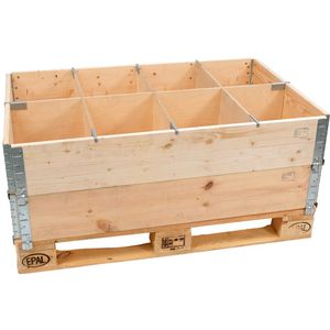 Produktbild für Palettenaufsatz HMH HOAR8001200, natur, Holz