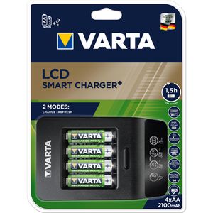 Produktbild für Akku-Ladegerät Varta LCD Smart Charger+ 57684
