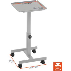 Produktbild für Beamertisch Celexon PT1010G, grau, 10 kg Traglast