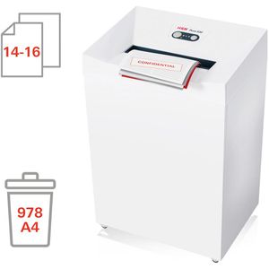Produktbild für Aktenvernichter HSM Pure 530, 2353111, weiß, mit Rollen