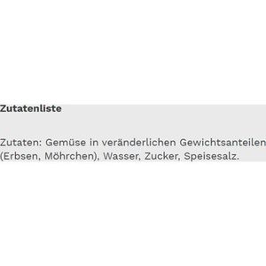 Produktbild für Gemüsekonserve Gut&amp;Günstig Erbsen mit Möhrchen extra fein