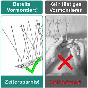 Produktbild für Vogelabwehr PRIOstahl Taubenspikes, 10 Meter