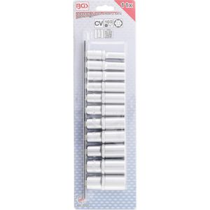 Produktbild für Steckschlüssel BGS-technic 2222 tief, Pro Torque, 11-teilig