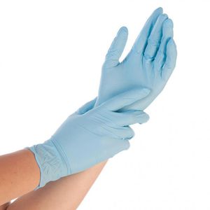 Produktbild für Einmalhandschuhe Franz-Mensch Allfood Safe, blau, 250 Stück