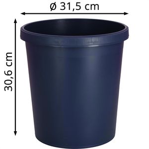 Produktbild für Papierkorb Helit H6405834, the green german, blau