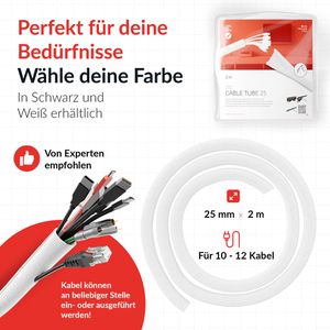 Produktbild für Kabelschlauch Label-the-cable LTC 5120, weiß