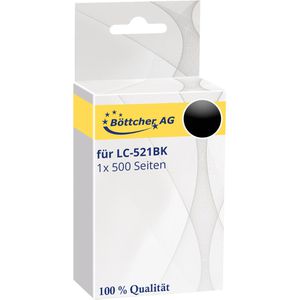 Produktbild für Tinte Böttcher-AG für Brother LC-521BK