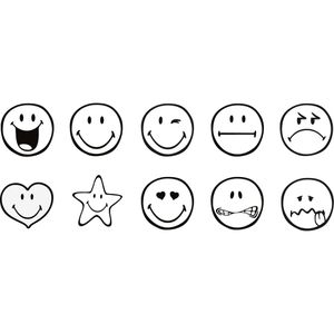 Produktbild für Motivstempel Aladine Stampo Easy Smiley, aus Kunststoff