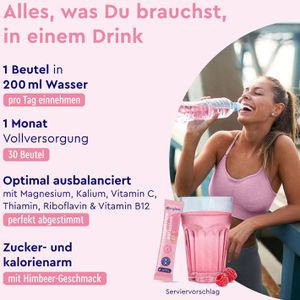 Produktbild für Magnesium gloryfeel potassium plus Himbeer Pulver 30 Portionen