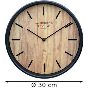 Produktbild für Wanduhr Falkenberg&amp;Söhne Kunststoff, analog, Funkuhr