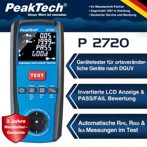 Produktbild für Gerätetester PeakTech P 2720