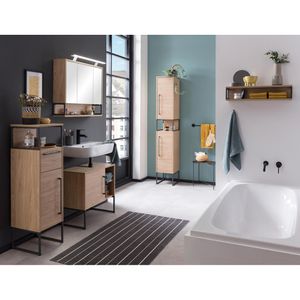 Produktbild für Badschrank Schildmeyer Limone 150014, eiche hell