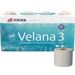 Produktbild für Toilettenpapier Fripa Velana 1530806, natur, ungebleicht