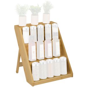 Gewürzregal Relaxdays 10050282, braun, mit 3 Etagen