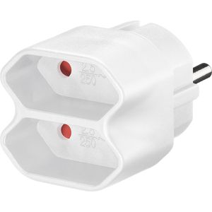 Steckdosenadapter Goobay 51000, weiß