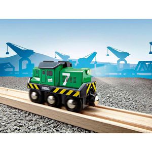 Produktbild für Spielzeugeisenbahn BRIO 33214 Batterie-Frachtlok
