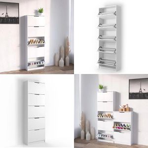 Produktbild für Schuhschrank Vicco Luca, weiß