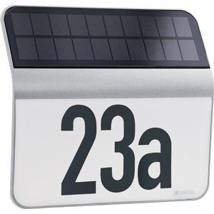 Hausnummernleuchte Steinel XSolar LH-N, silber, mit Solar