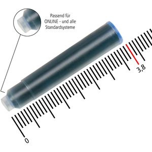 Produktbild für Füllerpatronen Online nachtblau