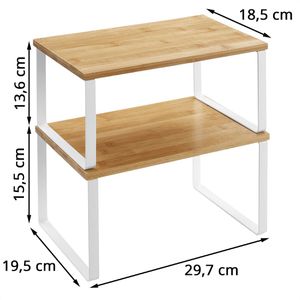 Produktbild für Küchenregal Songmics KCS02NW, braun, 2er Set