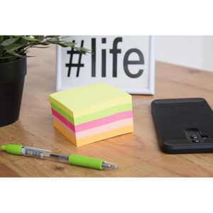 Produktbild für Haftnotizen D.RECT Super Sticky Notes, 9328, neon