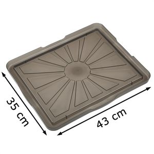 Produktbild für Deckel-Aufbewahrungsbox Keeeper Franziska, crystal grey