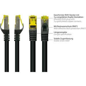 Produktbild für Netzwerkkabel Good-Connections 8070R-800S, schwarz