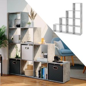 Produktbild für Bücherregal Vicco 77702, beton grau