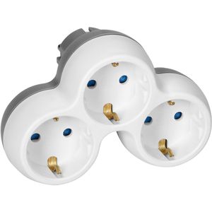 Produktbild für Steckdosenadapter Orno AE-13239(GS), weiß-grau