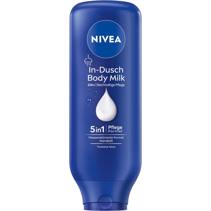 Nivea Bodylotion In-Dusch Body Milk, für trockene Haut, schnell einziehend, 400ml – Böttcher AG