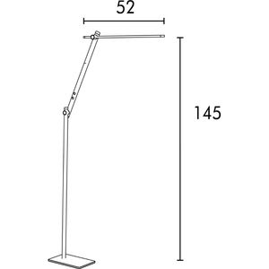 Produktbild für Stehlampe Unilux Lumilight LED, schwarz, 175 cm