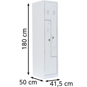 Produktbild für Spind Lüllmann 525107, Z-Spind, weiß