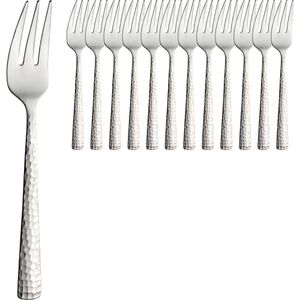 Kuchengabeln Amefa Felicity, silber gehämmert