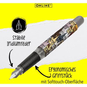 Produktbild für Füller Online College II Fluffy Cats, Feder M