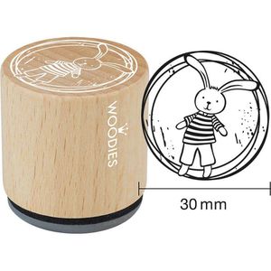 Motivstempel Colop Woodies Hase, aus Holz