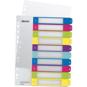 Register Leitz 1243-00-00 WOW, A4 Überbreite, 1-10