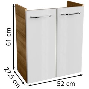 Produktbild für Waschbeckenunterschrank Fackelmann Milano 84335, hängend