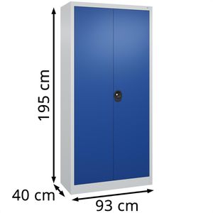 Produktbild für Werkzeugschrank CP-Möbel Basis, aus Metall, grau / blau