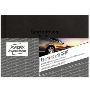 Produktbild für Fahrtenbuch Zweckform 222D Design, A6 quer