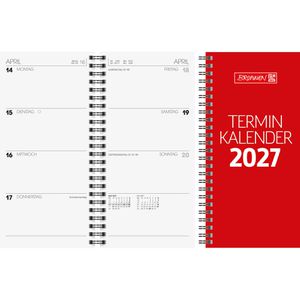 Produktbild für Vormerkbuch Brunnen 780, 1078001207, rotes Softcover