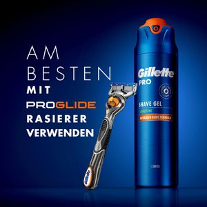 Produktbild für Rasiergel Gillette Pro Sensitive, hautberuhigend