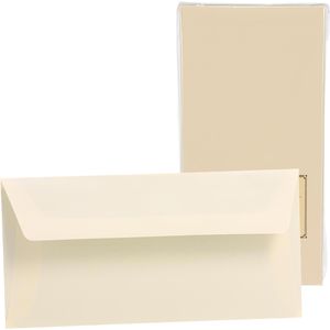 Briefumschläge Rössler-Papier chamois, DIN lang